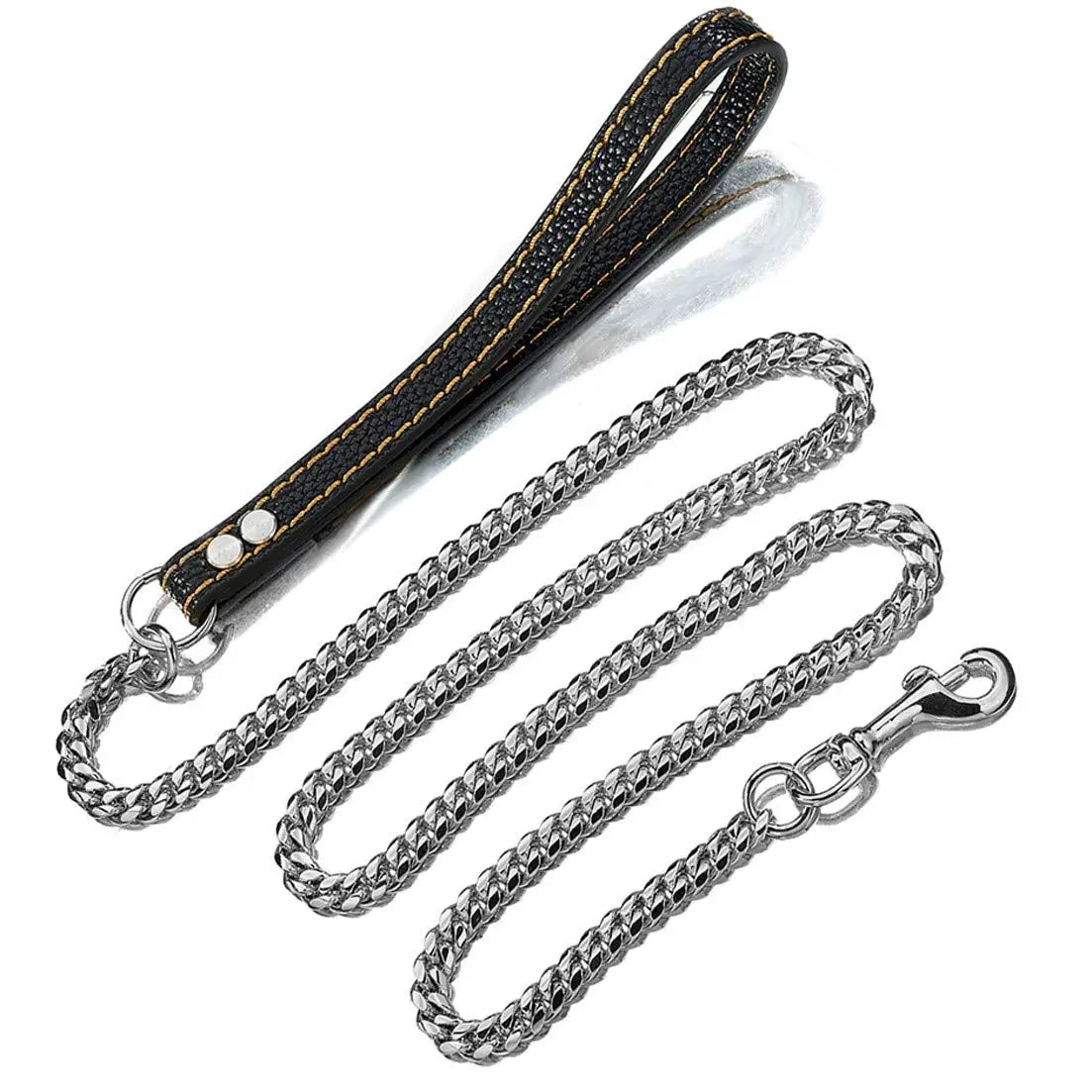 Stainless Steel Chain Collar For Dogs Cuban Link Walking Training