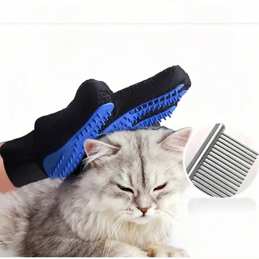 AEDGCN Pet Grooming Glove for Cats and Dogs Deshedding
