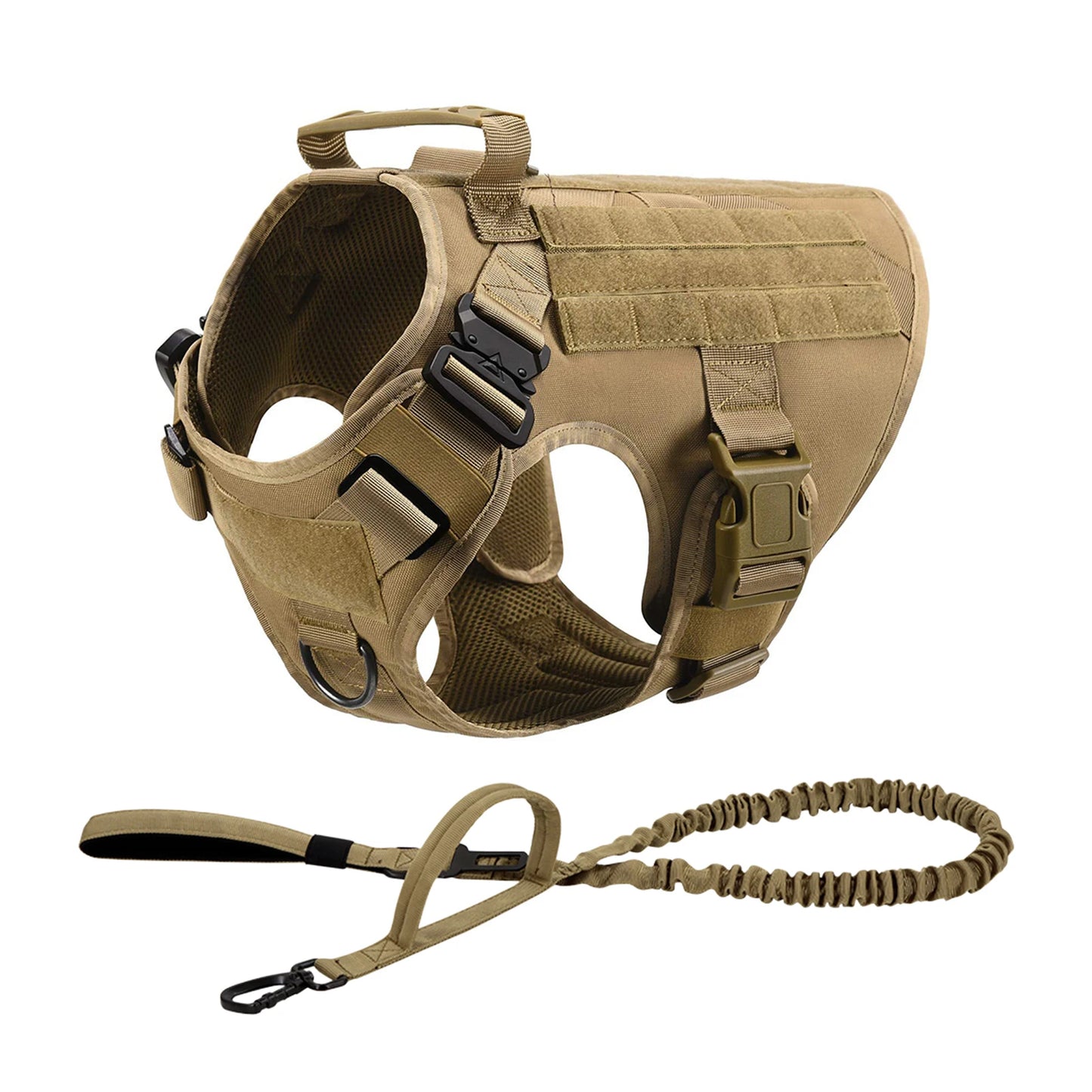 PETRAVELCN Tactical Dog Harness Molle Pouches For Training