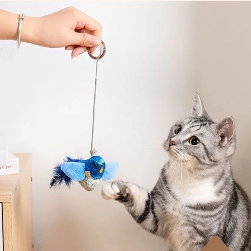 Indoor Interactive Birds Cat Toy With Realistic Sounds