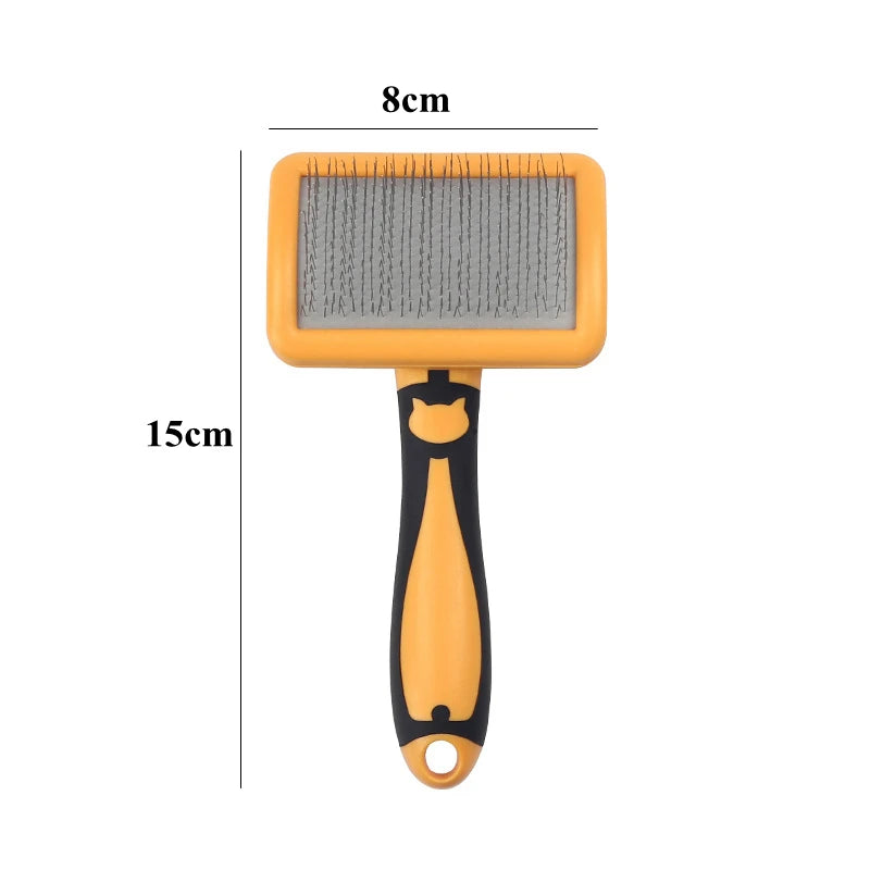 Dog Brush Stainless Steel Massage Grooming Comb Pet Hair Remover