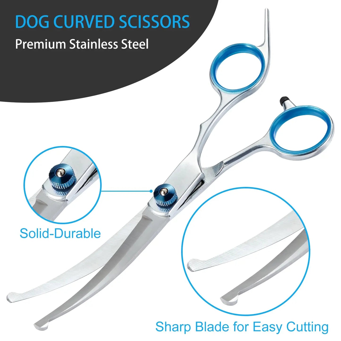 5 In 1 Professional Dog Grooming Scissors Stainless Steel Shears