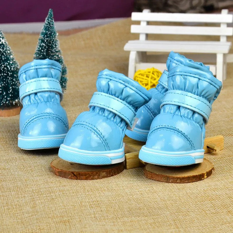 Waterproof Fleece Dog Shoes For Autumn Winter Boots