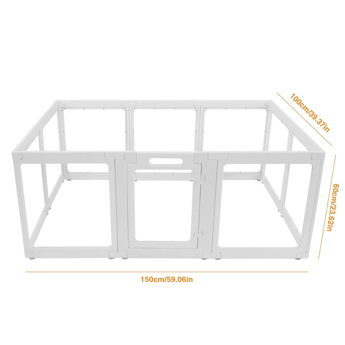 Clear Acrylic Dog Puppy Playpen Kennel Cage With Door Easy