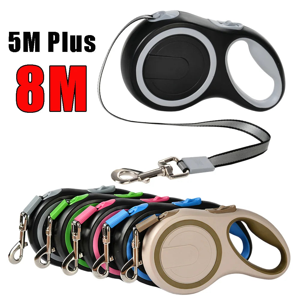 Durable Adjustable Retractable Dog Leash For Small To Large Dogs