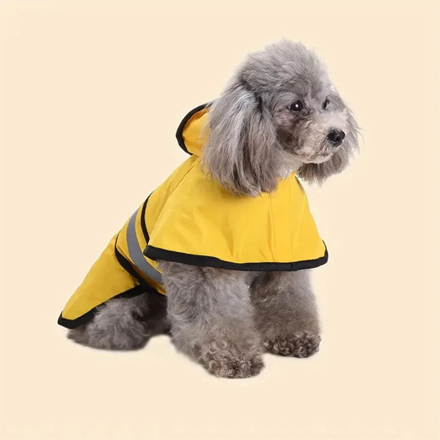 Dog Raincoat Waterproof Adjustable Windproof For Pet Comfort