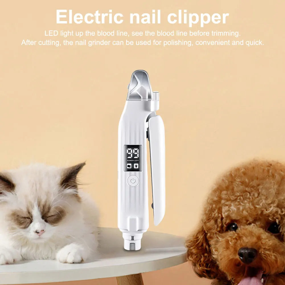 Shunmaii 2 In 1 Electric Dog Nail Grinder And Clipper