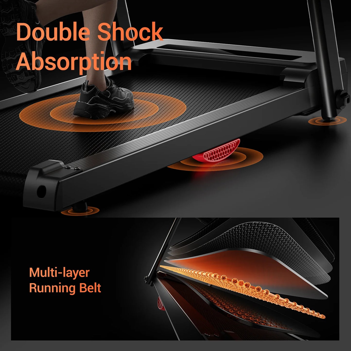 Noned 3.0HP Brushless Foldable Home Treadmill