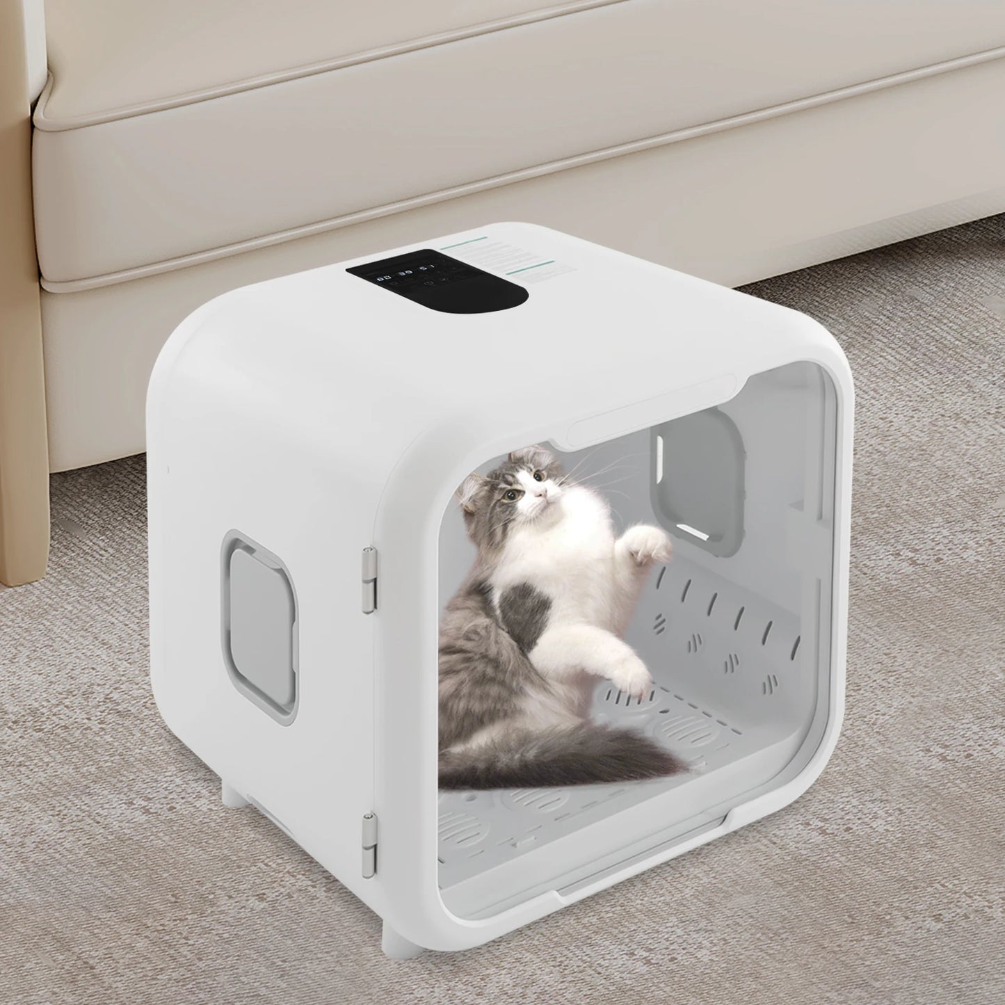 Pet Dryer Box Grooming Force Dryer With Automatic Door Lock