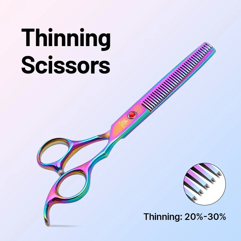 Fenice Dog Grooming Scissors Stainless Steel 9Cr Home Use Set