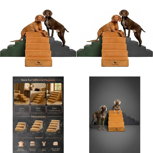 Extra Wide Pet Stairs Five Steps For Beds And Couches