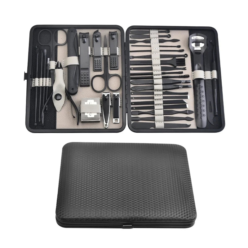 Professional 36 Piece Manicure Set Pedicure Kit With Travel Case