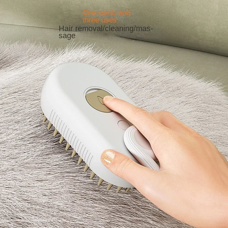 YTYIN Cat Steam Brush 3 In 1 Pet Grooming Massager
