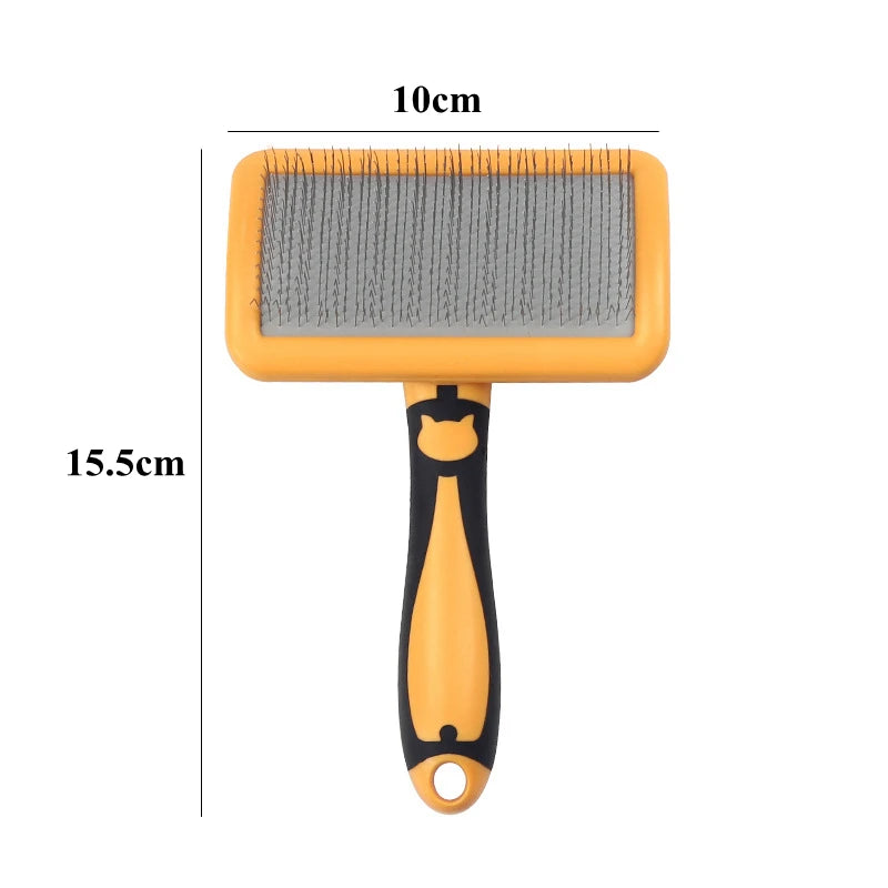 Dog Brush Stainless Steel Massage Grooming Comb Pet Hair Remover