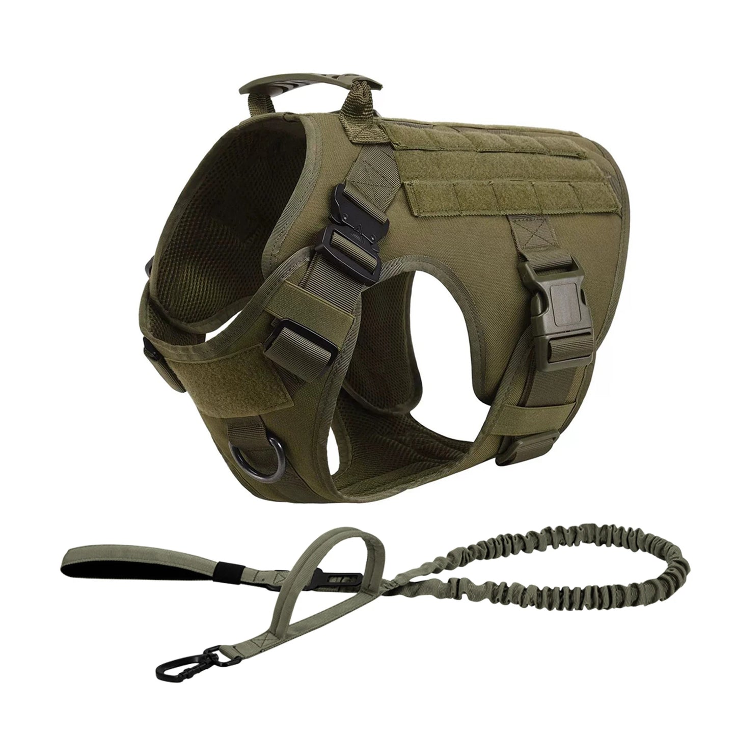 PETRAVELCN Tactical Dog Harness Molle Pouches For Training