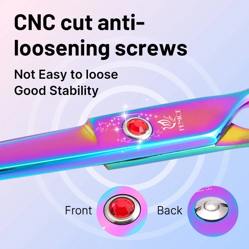 Fenice Dog Grooming Scissors Stainless Steel 9Cr Home Use Set