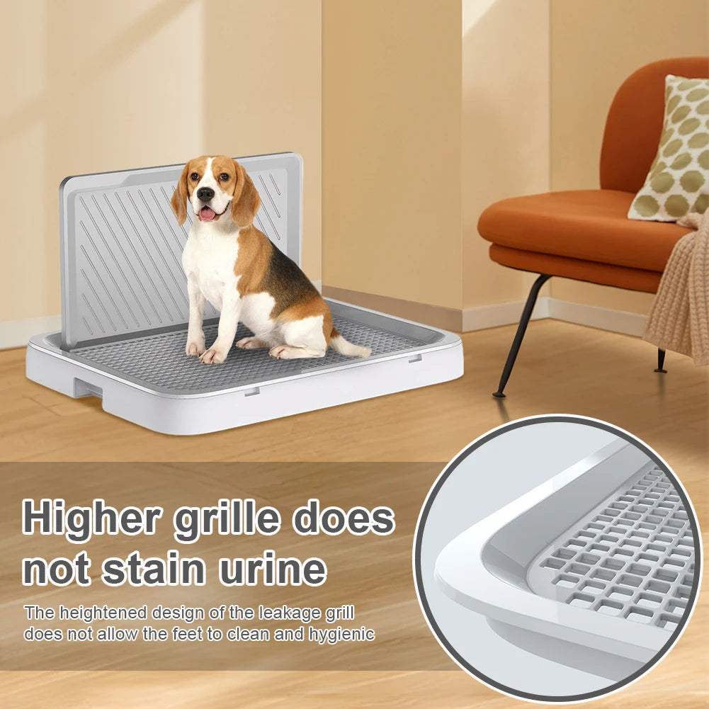 Alloet Dog Potty Tray Indoor Training Toilet Anti Splash Puppy