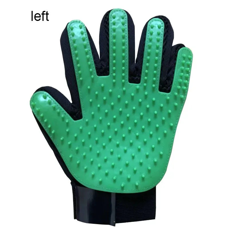 Silicone Pet Hair Glove Deshedding Grooming Brush For Dogs Cats