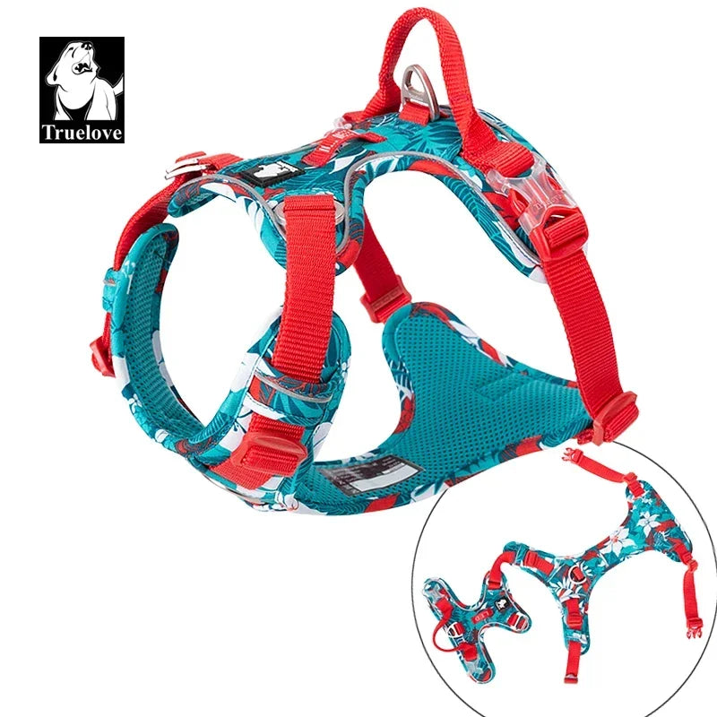 TRUELOVEB Explosionproof Camouflage Reflective Dog Harness