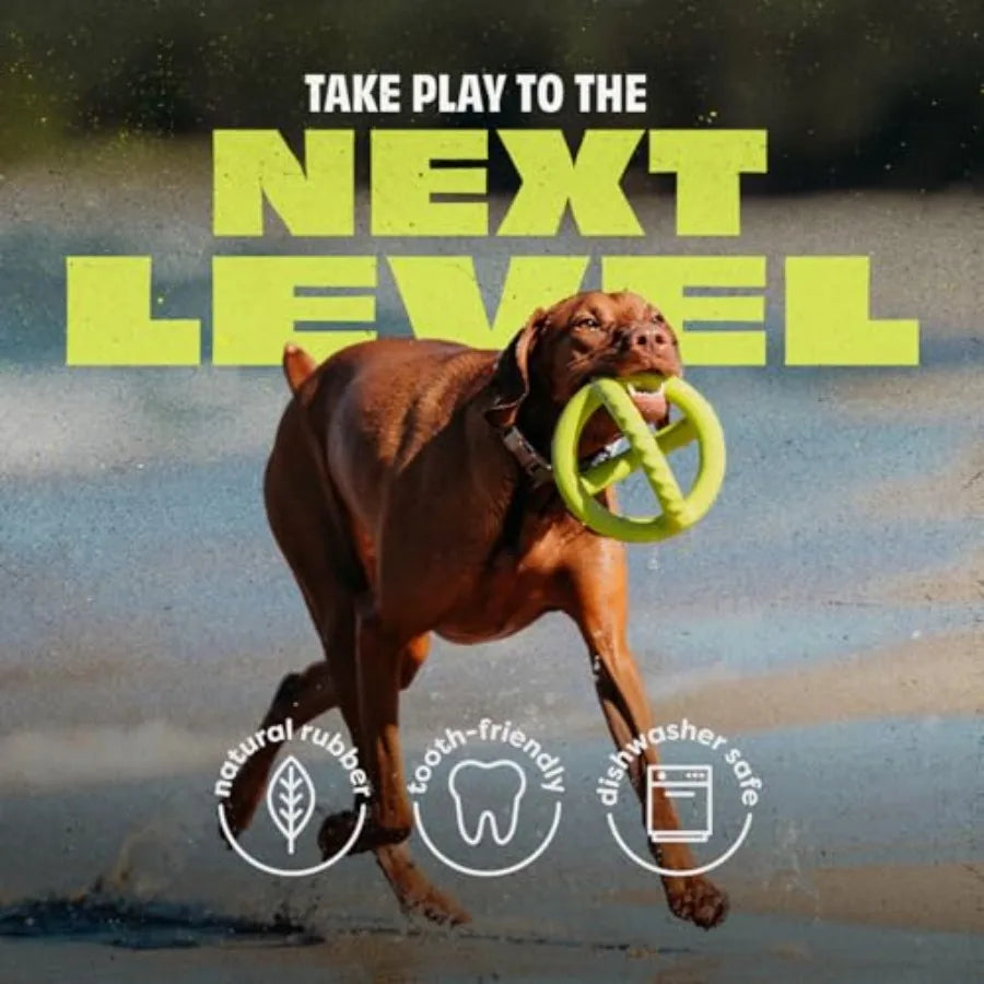 Wishbone Durable Real Bacon Dog Chew Toy For Aggressive Chewers