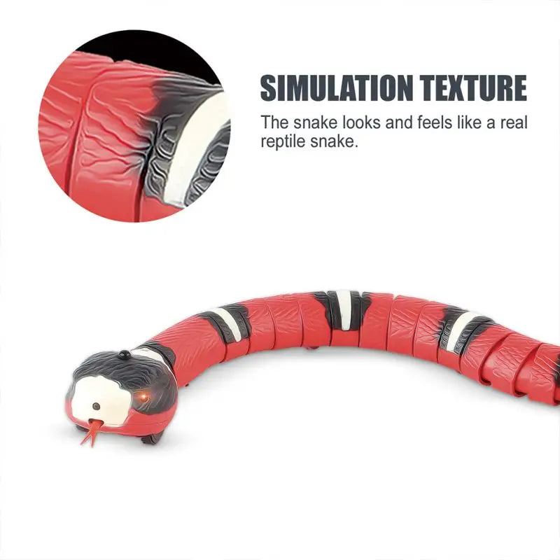 Smart Sensing Snake Interactive Cat Toy USB Charging