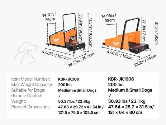 Foldable Dog Treadmill For Medium Dogs Electric Running Machine With LCD