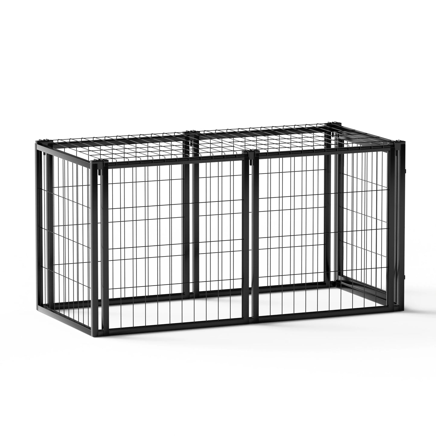 Sturdy Iron Dog Crate Kennel With Top For Indoor Use