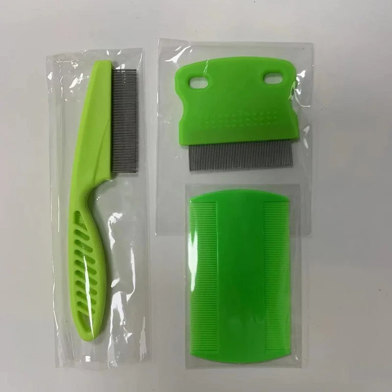 Cat Flea Comb Set 3 Pieces Pet Grooming Tools Essentials