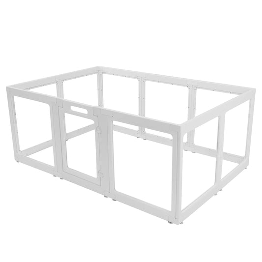 Clear Acrylic Dog Puppy Playpen Kennel Cage With Door Easy