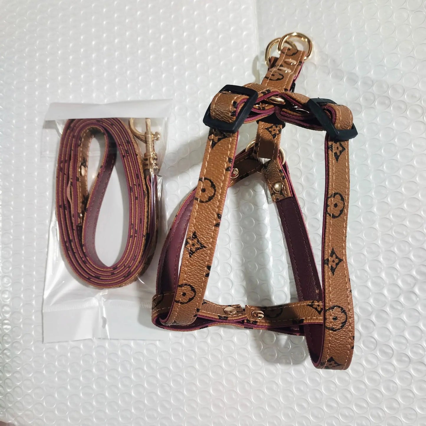 Adjustable Pet Chest And Back Harness Leash Set For Pets