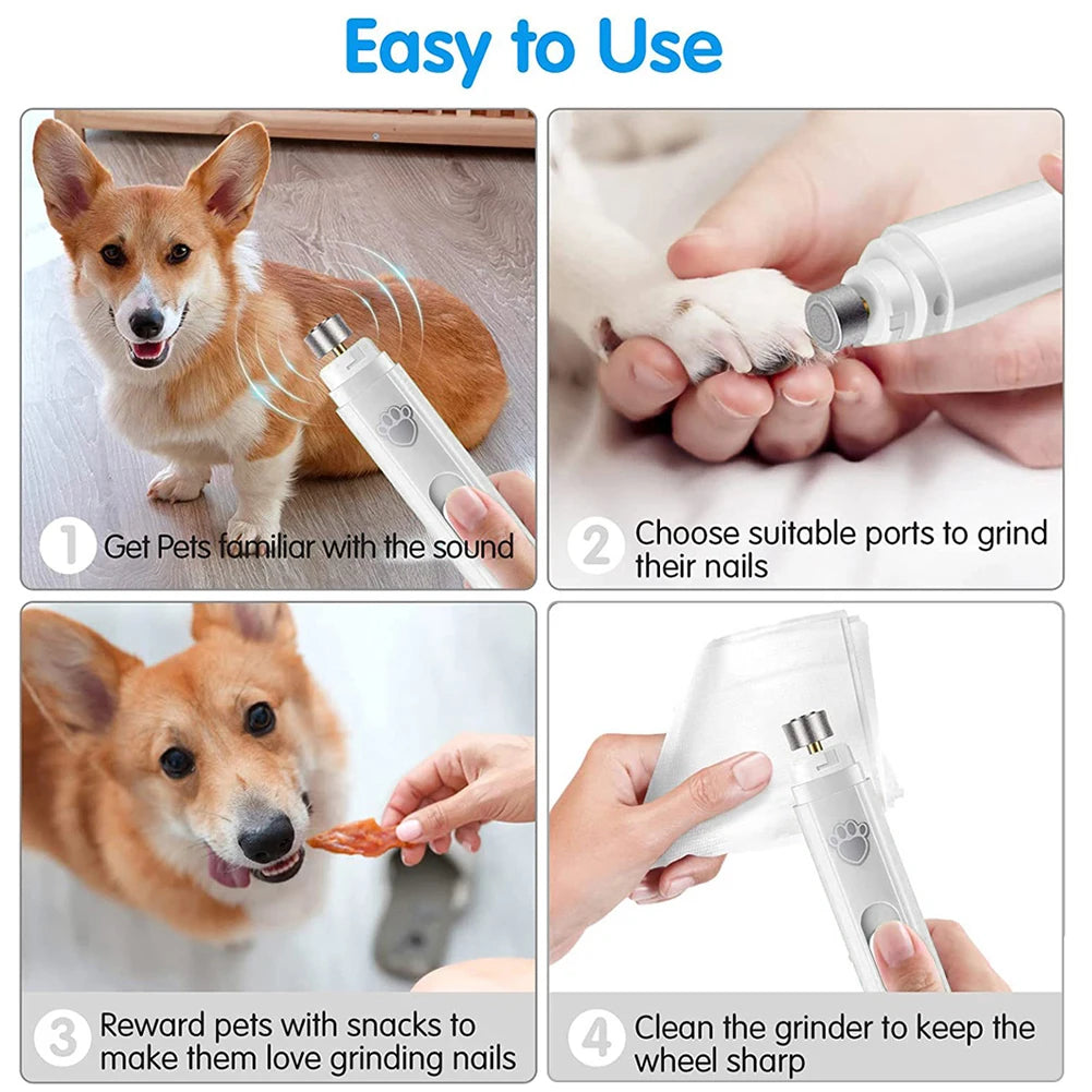 Shunmaii Electric Dog Nail Grinder With Painless LED Light