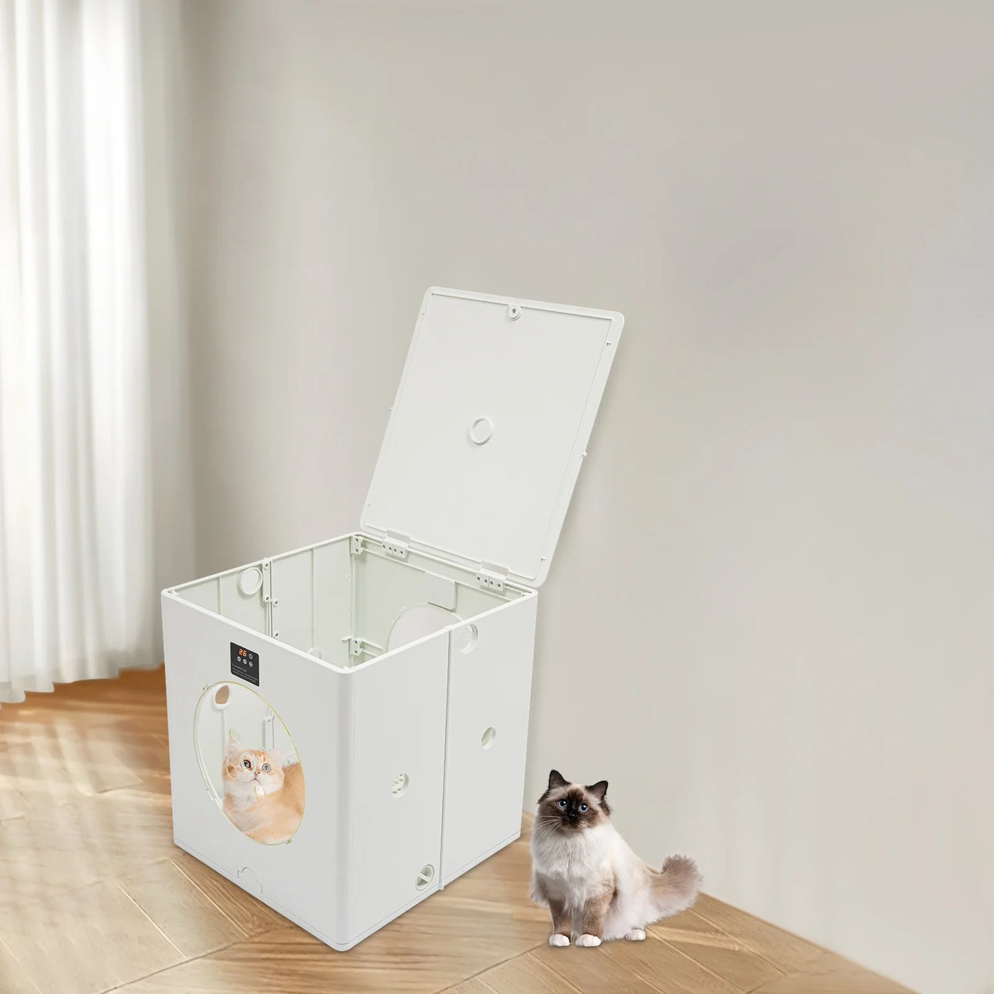Foldable Pet Drying Box With Wind Speed Control For Dogs