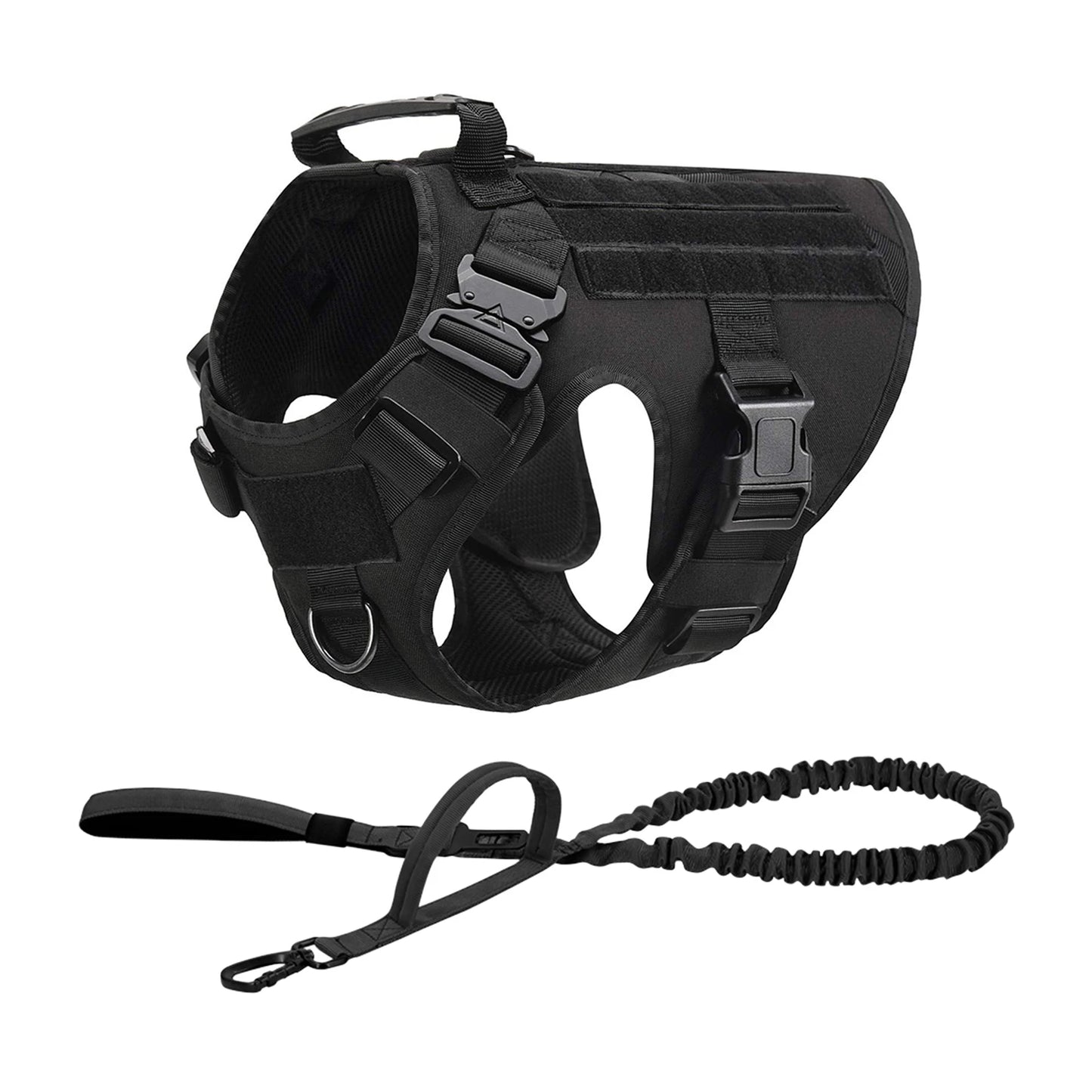 PETRAVELCN Tactical Dog Harness Molle Pouches For Training