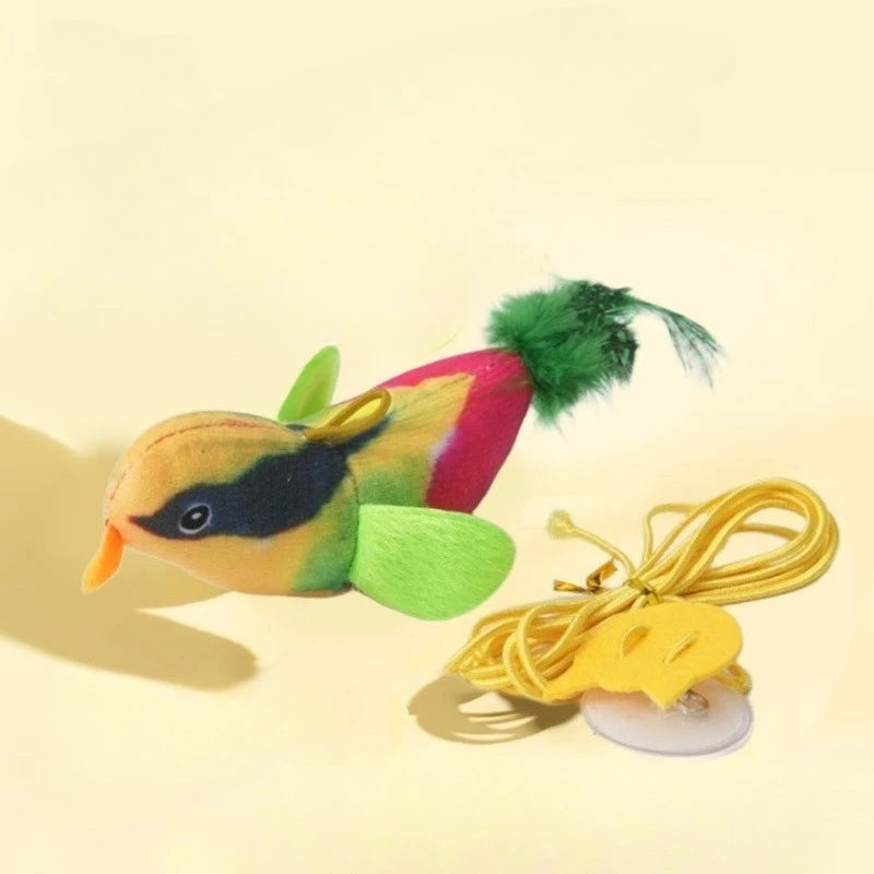 Indoor Interactive Birds Cat Toy With Realistic Sounds