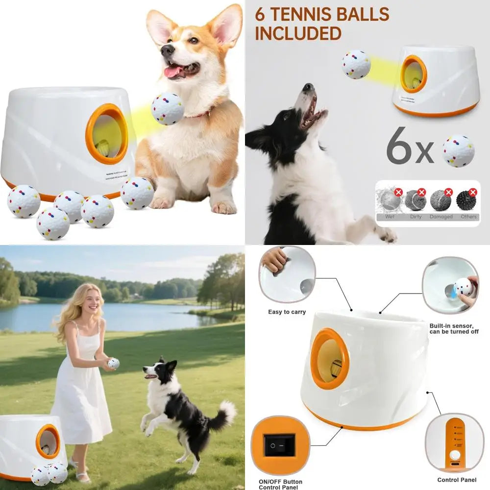 Interactive Dog Ball Launcher For Indoor And Outdoor Play