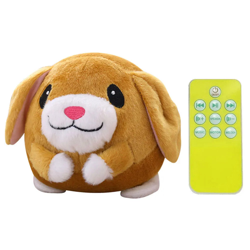 Cartoon Pig Active Moving Plush USB Rechargeable Interactive Dog Toy