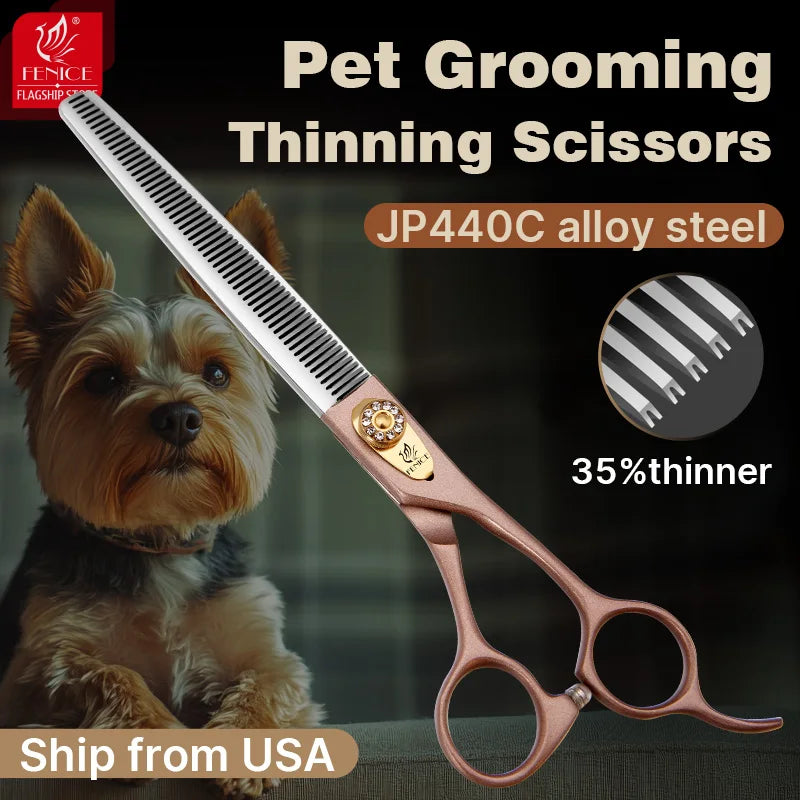 Fenice JP440C Thinning Scissors For Dogs Professional Pet Grooming
