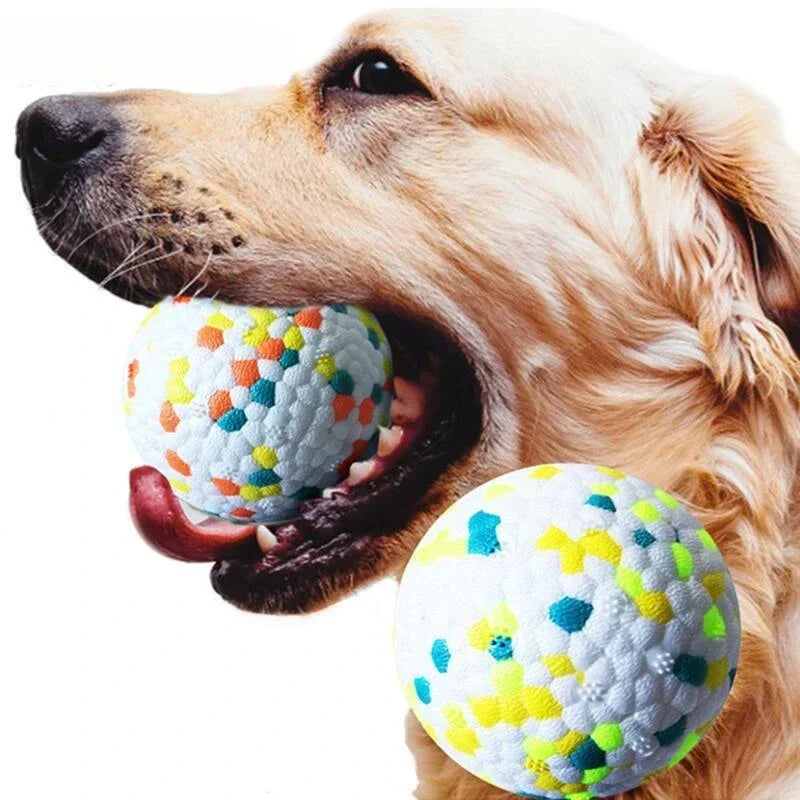 Bite Resistant ETPU Dog Ball Toy Interactive Chew Ball NonSqueak