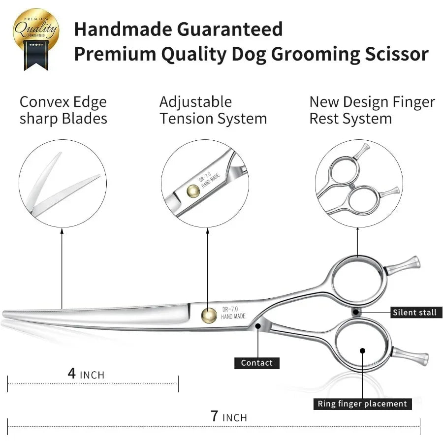 Dog Grooming Scissors Kit JP440C Stainless Steel Pet Hair Cutting