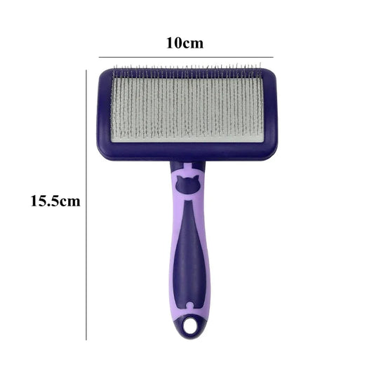 Dog Brush Stainless Steel Massage Grooming Comb Pet Hair Remover