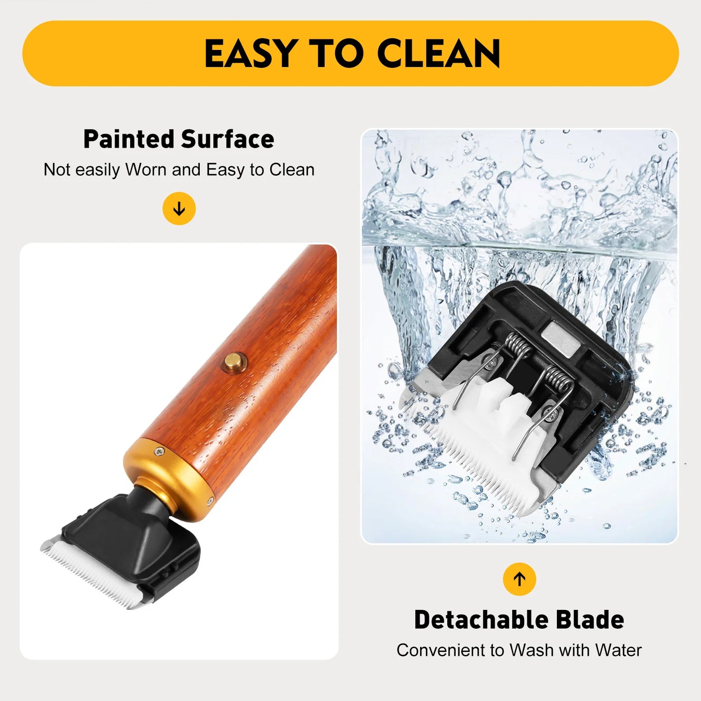 Dog Grooming Electric Trimmer 7200RPM For Thick Coat Stainless Blade