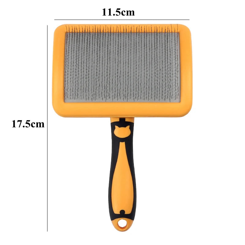 Dog Brush Stainless Steel Massage Grooming Comb Pet Hair Remover