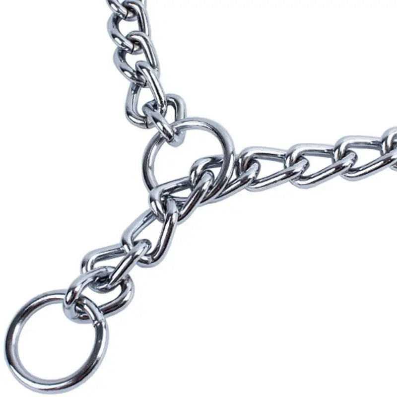 NONECN Stainless Steel Slip Chain Dog Collar Adjustable