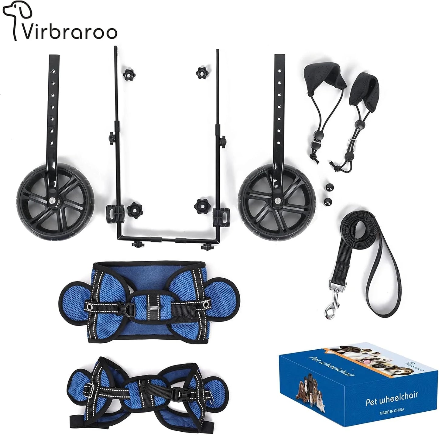 Dog Wheelchair For Back Legs With All Terrain Tires