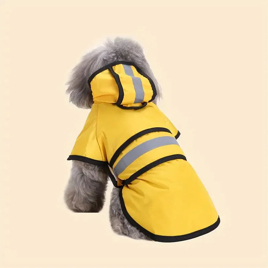 Dog Raincoat Waterproof Adjustable Windproof For Pet Comfort