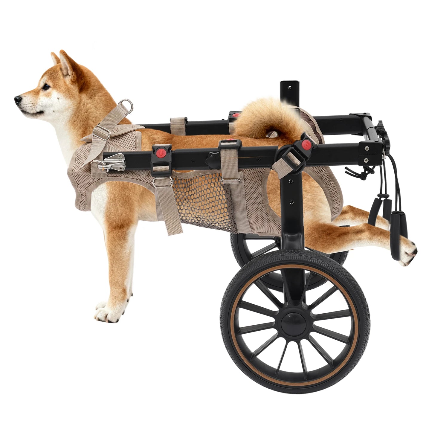 Bymaocar Adjustable Pet Trolley Dog Wheelchair Rehabilitation Aid