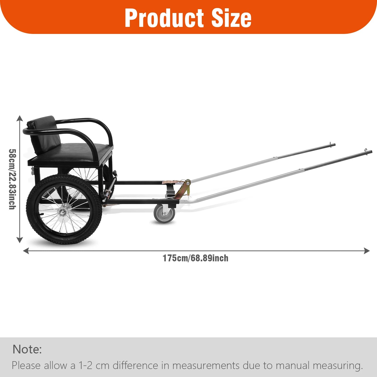 Shunmaii Double Brake Dog Pulling Stroller For Pets