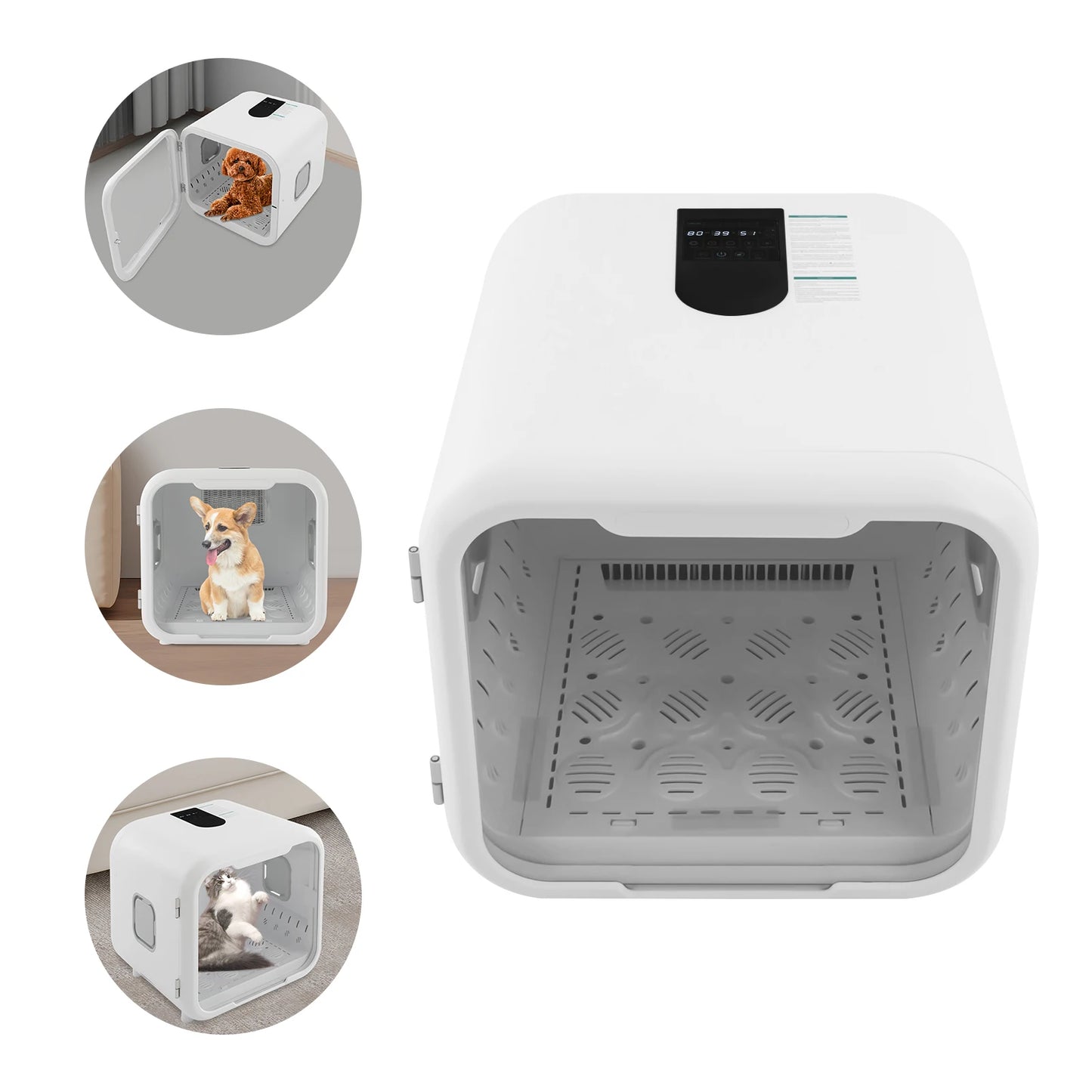 Pet Dryer Box Grooming Force Dryer With Automatic Door Lock