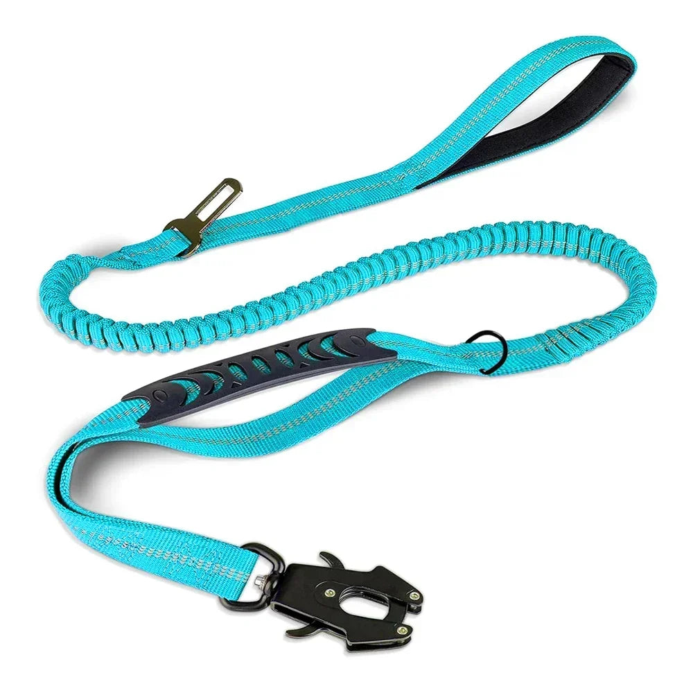 NONECN Reflective Shock Absorbing Dog Leash With Car Seatbelt