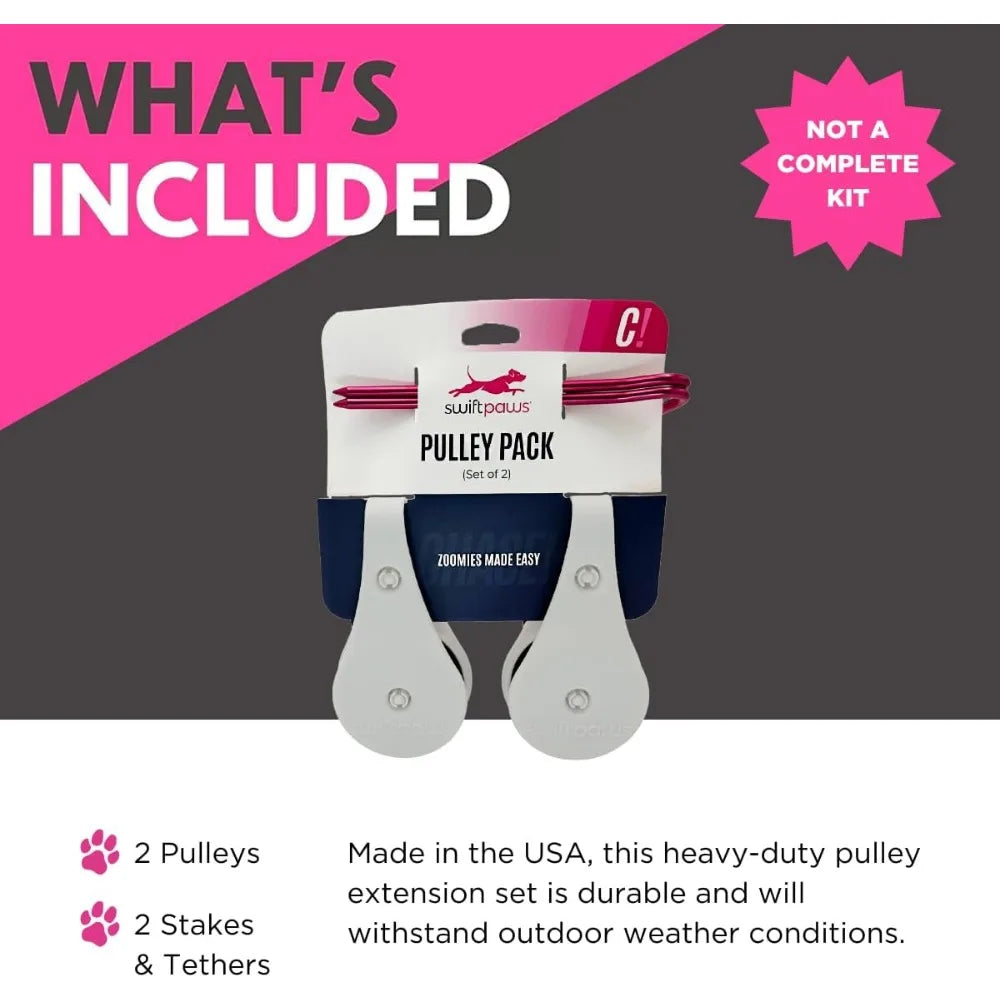 Swift Paws Field Pulley Set Expansion Accessory for Lure Courses